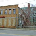 The old Woodward Governor Company's five story building(1910-1941) on Mill Street in Rockford Illinois(the green building).